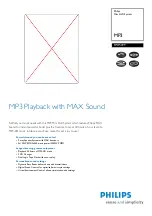 Preview for 1 page of Philips FWM399 Specifications