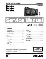 Philips FWM416/55 Service Manual preview