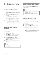 Preview for 17 page of Philips FWM4500 User Manual