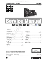 Philips FWM462 Service Manual preview