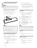 Preview for 11 page of Philips FWM462 User Manual