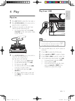 Preview for 12 page of Philips FWM463 User Manual