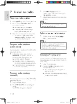 Preview for 15 page of Philips FWM463 User Manual