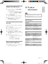 Preview for 18 page of Philips FWM463 User Manual