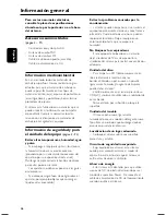 Предварительный просмотр 7 страницы Philips FWM57 (Spanish) Manual Del Usuario