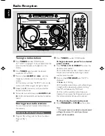 Preview for 18 page of Philips FWM576 User Manual