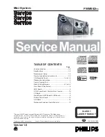 Philips FWM582 Service Manual preview