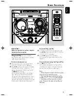 Preview for 13 page of Philips FWM582 User Manual