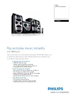 Philips FWM583 Specifications preview