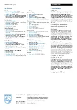 Preview for 2 page of Philips FWM583X Specifications