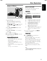 Preview for 19 page of Philips FWM587 User Manual