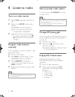 Preview for 15 page of Philips FWM6000 User Manual