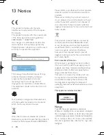 Preview for 21 page of Philips FWM6000 User Manual