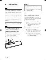 Preview for 12 page of Philips FWM613/55 User Manual