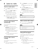 Preview for 17 page of Philips FWM613/55 User Manual