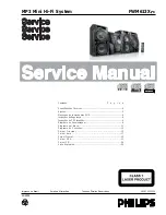 Предварительный просмотр 1 страницы Philips FWM613X/78 Service Manual