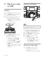 Preview for 13 page of Philips FWM6500 User Manual