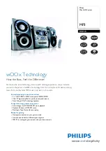 Philips FWM70 Specification Sheet preview