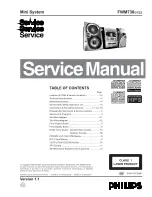 Philips FWM730 Service Manual preview