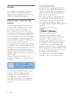 Preview for 5 page of Philips FWP3100D User Manual