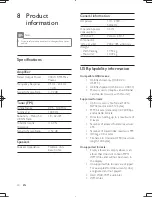 Предварительный просмотр 19 страницы Philips FWP3200D User Manual