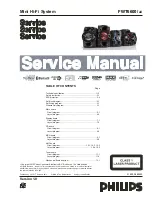 Предварительный просмотр 1 страницы Philips FWT6600 Service Manual