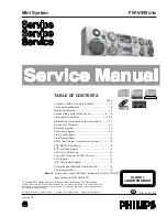 Preview for 1 page of Philips FWV595 Service Manual