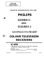 Philips G22K511 Service Information preview