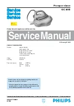 Предварительный просмотр 1 страницы Philips GC 6005 Service Manual