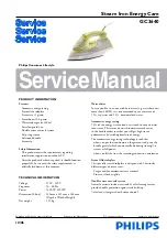 Philips GC3640 Service Manual preview