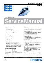 Предварительный просмотр 1 страницы Philips GC4860 Service Manual