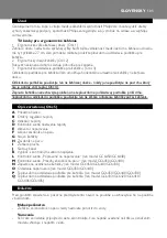 Предварительный просмотр 105 страницы Philips GC6400 SERIES User Manual