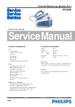 Предварительный просмотр 1 страницы Philips GC6405 Service Manual