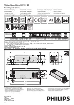 Предварительный просмотр 1 страницы Philips GearUnits ECM 330 Mounting Instructions