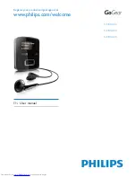 Предварительный просмотр 1 страницы Philips GO GEAR SA3RGA02 User Manual