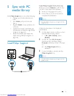 Предварительный просмотр 13 страницы Philips GO GEAR SA3RGA02 User Manual