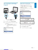 Предварительный просмотр 23 страницы Philips GO GEAR SA3RGA02 User Manual