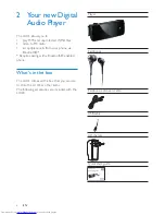 Предварительный просмотр 6 страницы Philips GoGear LUXE SA2420BT User Manual