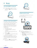 Предварительный просмотр 14 страницы Philips GoGear LUXE SA2420BT User Manual