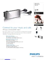 Preview for 1 page of Philips GoGear LUXE SA2446BT Manual