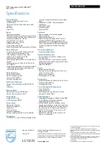 Preview for 3 page of Philips GoGear Muse SA1MUS16K/02 Specifications