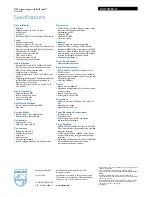 Preview for 3 page of Philips GoGear Opus SA1OPS08K Specifications