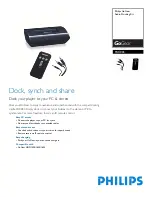 Preview for 1 page of Philips GoGear PAC003 Specifications