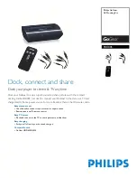 Preview for 1 page of Philips GoGear PAC005 Specifications