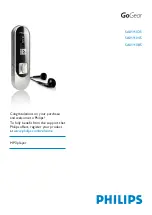 Philips GoGear SA011102P/97 Manual предпросмотр