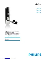 Preview for 1 page of Philips GoGear SA011102S Quick Start Manual