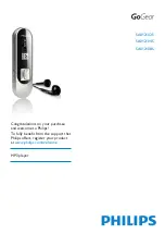 Philips GoGear SA012102S Manual предпросмотр