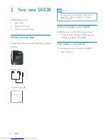 Предварительный просмотр 8 страницы Philips GoGear SA028202 User Manual