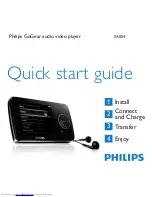 Philips GoGear SA054 Quick Start Manual предпросмотр