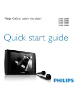 Preview for 1 page of Philips GoGear SA065104K Quick Start Manual